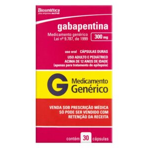 Gabapentina 300mg com 30 Caps - Biosintética Genérico